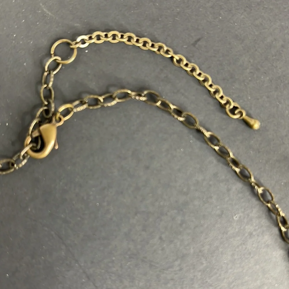 Vintage Fabric Pendant Necklace